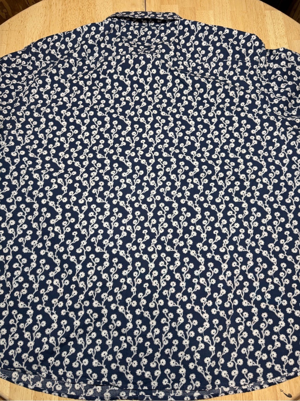 UNTUCKit Navy White Floral Hawaiian Button Down Shirt Mens 3XL Beach Vacation - Picture 6 of 11